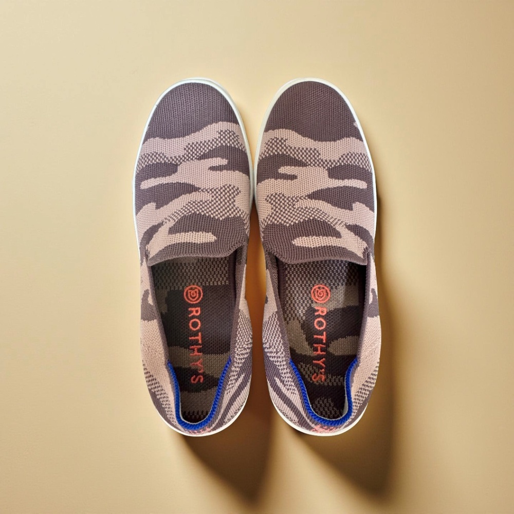 Rothy's Slip On Sneaker - Taupe Camo